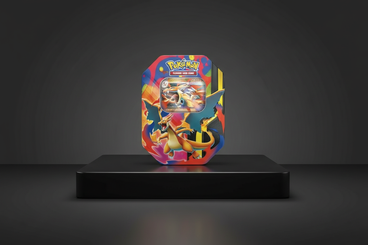 Pokemon Mega Charizard Y Tin- 4 Packs